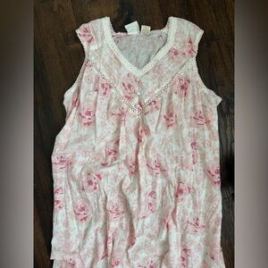Collections etc. cottagecore lightweight floral nightgown | spring summer
